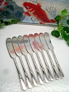 8 International Wm Rogers ROYAL PAGEANT Silverplate Butter Spreaders 1937 - Picture 1 of 5