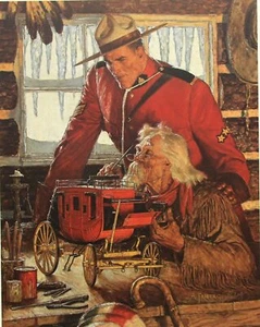 Arnold Friberg THE MODEL BUILDER, art print, RCMP, ARTIST PROOF A/P#32/100 - Picture 1 of 1