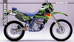 KAWASAKI KLX250 SR/E/R/D-Tracker 1993 - 2004 MAXCROSS GRAPHICS KIT DECAL NHR1 - Picture 1 of 2
