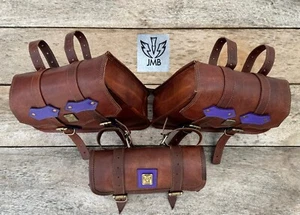 Bolsas de sillín de motocicleta para Harley Sportster XL 883 XL 1200 bolsa de herramientas lateral equipaje - Imagen 1 de 23