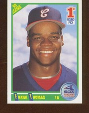 1990 Score Baseball  RC # 663 Frank Thomas Chicago White Sox Hall Of Fame 1B