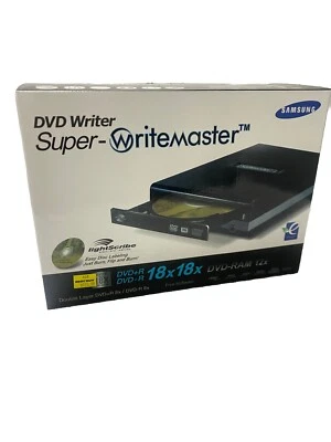 Samsung Super-Writemaster DVD Writer External DVD  SE-S184 NEW - Image 1 of 4