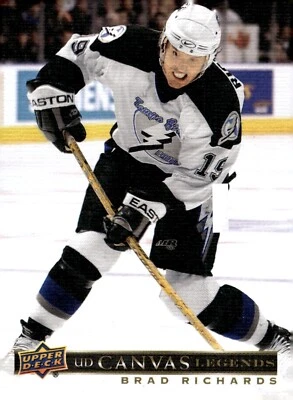 Brad Richards - 2020-21 Upper Deck SP Signature Edition Legends Canvas Card #C-4 - Image 1 of 2