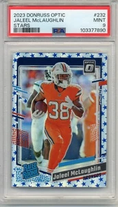 JALEEL MCLAUGHLIN RC 2023 DONRUSS OPTIC STARS #232 MINT PSA 9 - Picture 1 of 2