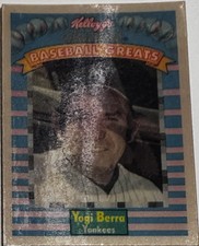 YOGI BERRA 1991 Sportflics Kellogs •Baseball Greats• #11 New York Yankees HOF VG