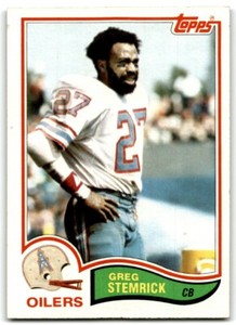 1982 TOPPS GREG STEMRICK HOUSTON OILERS #106