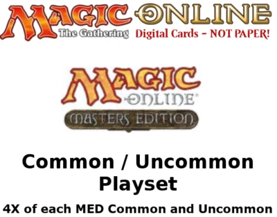 MTGO Magic Online MED Masters Edition Playset 540 Cards 4x Common/Uncommon - Image 1 of 4