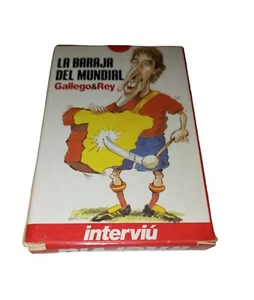 Baraja de 40 cartas con caricaturas, Mundial De Futbol España, Nuevas Precinto - Imagen 1 de 2