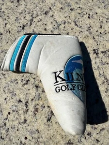 Kiln Creek Golf Club & Resort Blade Putter Headcover - White & Blue - Magnetic - Picture 1 of 4