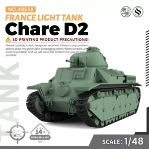 SSMODEL SS48658 1/48 kit modellino militare Francia Chare D2 carro armato leggero - Foto 1 di 10