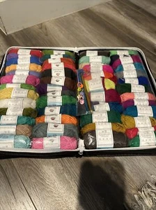 65 Pcs Crochet Yarn Kit 1820 Yards 52 Colors Acrylic Yarn Skeins 2 Crochet Hooks - Picture 1 of 5