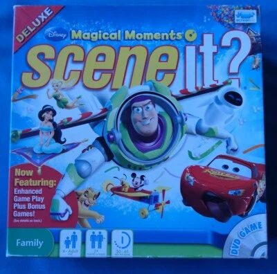 Disney Scene It Magical Moments DELUXE Family DVD Board Game - Complete VGC - Image 1 of 3