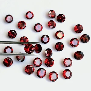 Wholesale Lot 3mm Round Cut Natural Mozambique Garnet Loose Calibrated Gemstone - Picture 1 of 9