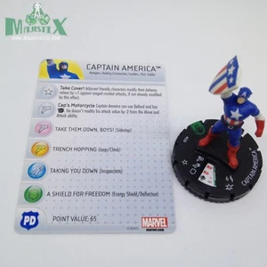 Heroclix Age of Ultron OP set Captain America #020 Uncommon figure w/card! - Picture 1 of 1