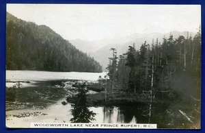 Woodworth Lake in der Nähe von Prince Rupert British Columbia BC Kanada Postkarte - Bild 1 von 2