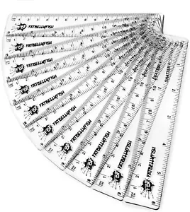 Regolatore in plastica trasparente 6"" 15 cm / 12"" 30 cm - resistente alla frantumazione - Foto 1 di 3