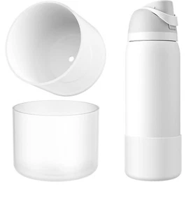 2PCS Stivali Bottiglia Acqua Silicone per Owala 32Oz Manicotto Protettivo Antiscivolo Trasparente - Foto 1 di 7