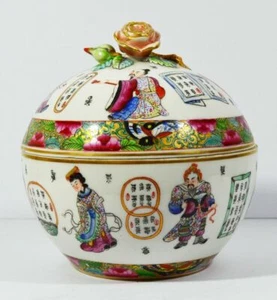 GRAN CUENCO DE PORCELANA ANTIGUO CHINO DINASTÍA QING Y CALIGRAFÍA DE CUBIERTA - Imagen 1 de 12