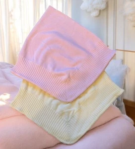 My Twinn Babys 1999 Babydecke wählbar ROSA oder GELB 100% Baumwolle 31x31 - Bild 1 von 7