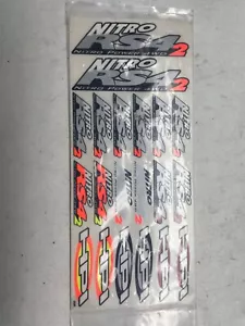 Vintage 1999 HPI Nitro RS4-2 Decal Sticker Sheet Brand New - Picture 1 of 1