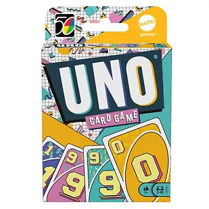 Mattel Games UNO Iconic 1990s Card Game GXV50 #3 Of 5 In Series Special Edition - Picture 1 of 4