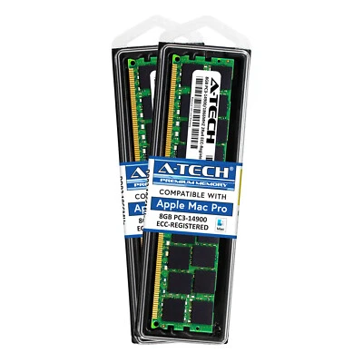 16GB KIT 2X 8GB APPLE Mac Pro SIX Core 3.5 Late 2013 ECC REGISTERED MEMORY RAM - Image 1 of 4