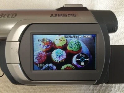 Panasonic DVD Video Camera VDR-D250 Handycam Popular Model Silver Home Use - Image 1 of 4