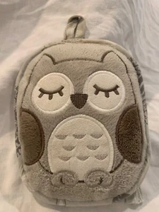 Eddie Bauer VIBRIERENDER SCHNULLER GRAU EULE tragbarer Autositz WEICH BABYSPIELZEUG süß - Bild 1 von 4