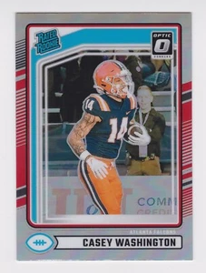 2024 Panini Donruss Optic Holo Preview RC Rated Rookie #392 Casey Washington - Picture 1 of 2