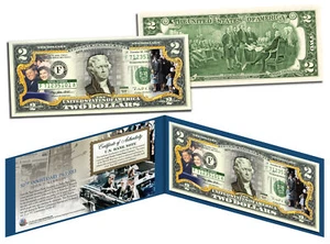 John F Kennedy * 50th ANNIVERSARY of ASSINATION * Legal Tender US $2 Bill JFK - Bild 1 von 1
