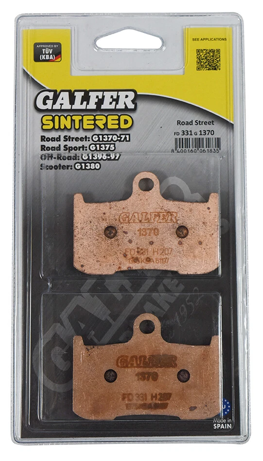 Galfer Brake Pads Front For Indian Roadmaster Cast Wheel/Nissin calipers 2015 - Image 1 of 1