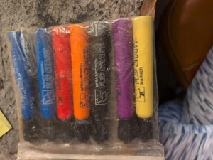 Sanford Flip Chart Markers Lot Of 7 Brown Yellow Purple Red Green Blue Black... - Picture 1 of 1