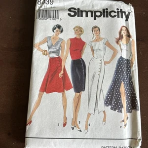 Simplicity Pattern Misses Wrap Skirts In 2 Lengths Sz 6-10 - Picture 1 of 3