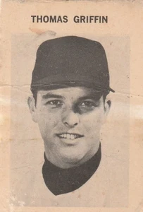 Mini tarjeta de juego de béisbol 1969 Milton Bradley Thomas Griffin - Imagen 1 de 1