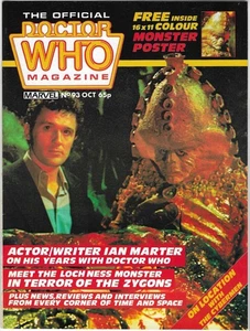 DOCTOR WHO MAGAZINE #93, OCTOBER 1984! NEAR MINT CONDITION! MARVEL CLASSIC! - Picture 1 of 2