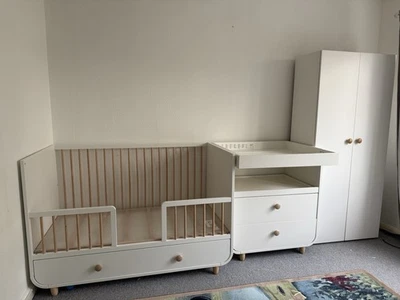 Ikea Nursery Furniture, Toddler Bed, Drawer/changing table - Image 1 of 4