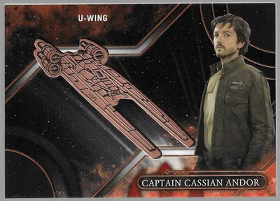 Topps Star Wars Galactic Files Cassian Andor U-WING Commemorative Medallion Card - Image 1 of 2