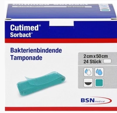 BSN MEDICAL Cutimed Sorbact tamponades 2x50 cm 24 pcs PZN16027231