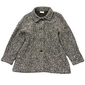 Weave of the Irish Handcrafted Wool Blend Cardigan Gray Made in Ireland Size L - Picture 1 of 14