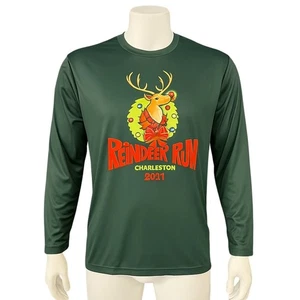 Reindeer Run Charleston 2024 Shirt Mens XL Festive Holiday Activewear Marathon - Picture 1 of 10