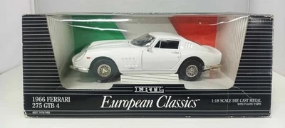 Ferrari 275 GTB 4 1966 ERTL European Classics 1/18 Bianco White Usato + Box - Immagine 1 di 4