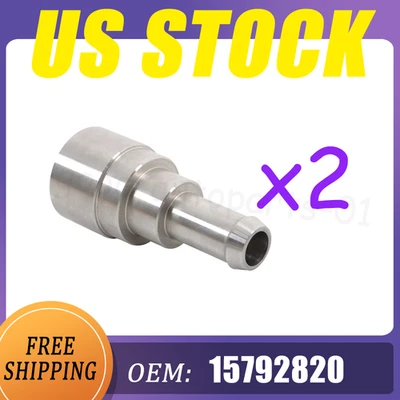 2*Coolant Connector Hose for Chevrolet Silverado 3500 2001-06 15032062  US STOCK - Image 1 of 4