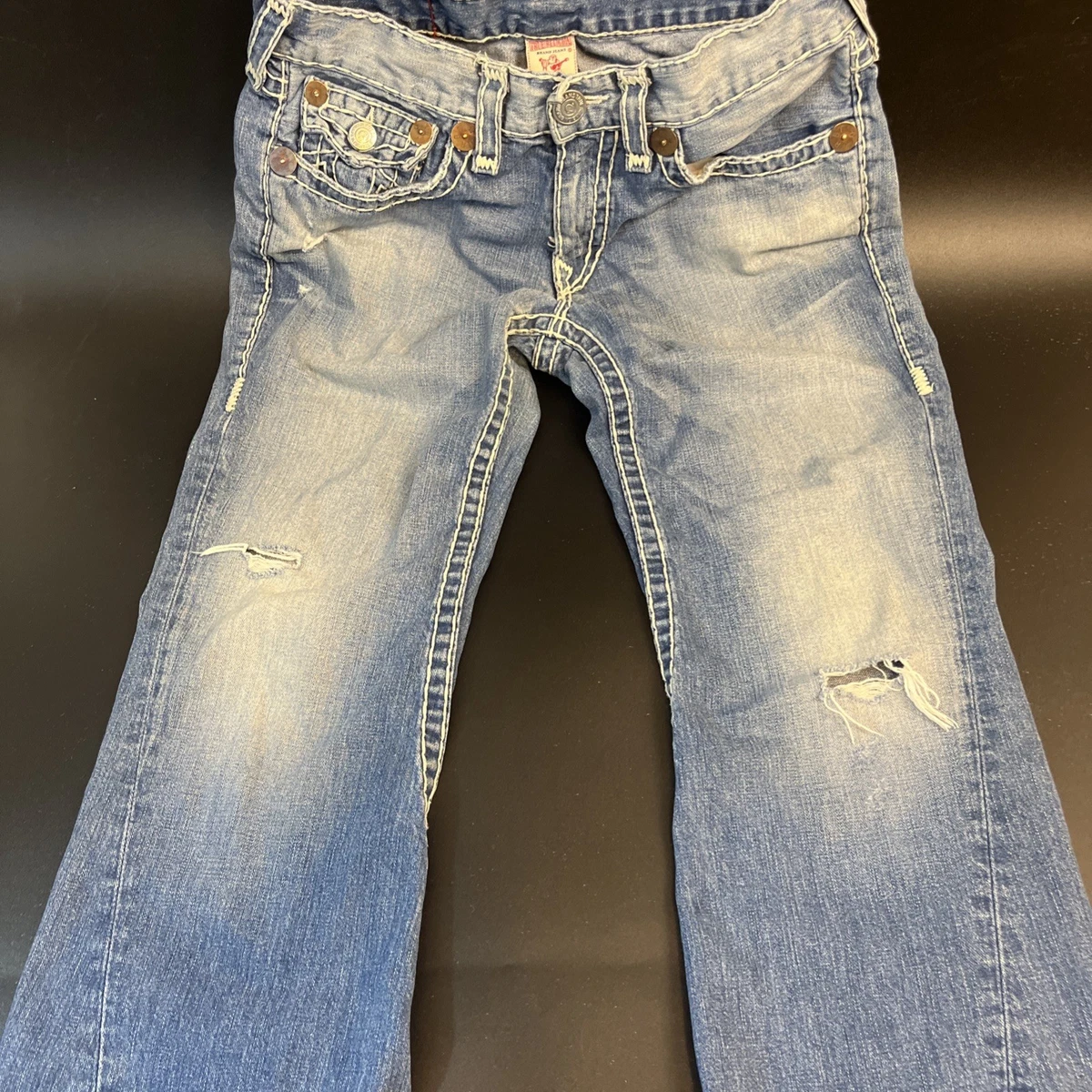 激レア極美品✨TRUE RELIGION デニム JOEY SUPER T 38 希少】トゥルーレリジョン JOEY SUPER T 米国製 ブーツカットデニム