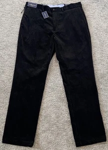 Polo Ralph Lauren Pants Men’s 38x34 Black Corduroy Classic Fit Preppy Pony - Picture 1 of 7