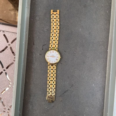 Movado ESQ 375651 Water Resistant Gold Tone Unisex Watch #87 59 886 New Battery — 第 1/4 张图片