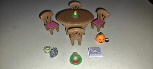 Fisher Price Loving Family Dollhouse Dining Room Table Chairs Celebrations - Picture 1 of 5