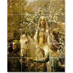 John Collier Mythologie Kachel Wandbild PT22243. 32x40 (20) 8x8 Fliesen - Bild 1 von 1