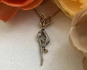 Carrera y Carrera Necklace Fairy Silver 925 18K Yellow Gold w/ Box and Paper - Picture 1 of 8