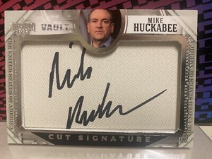 2022 Leaf Decision Vault Cut Signature Auto Autograph Mike Huckabee