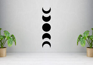 The moon cycle - Sticker Vinyl Decal Design Luna Full Moon Night Home Wall Art